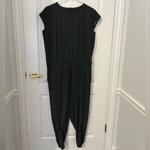 Albion Black and White Patterned Jumpsuit Size XL